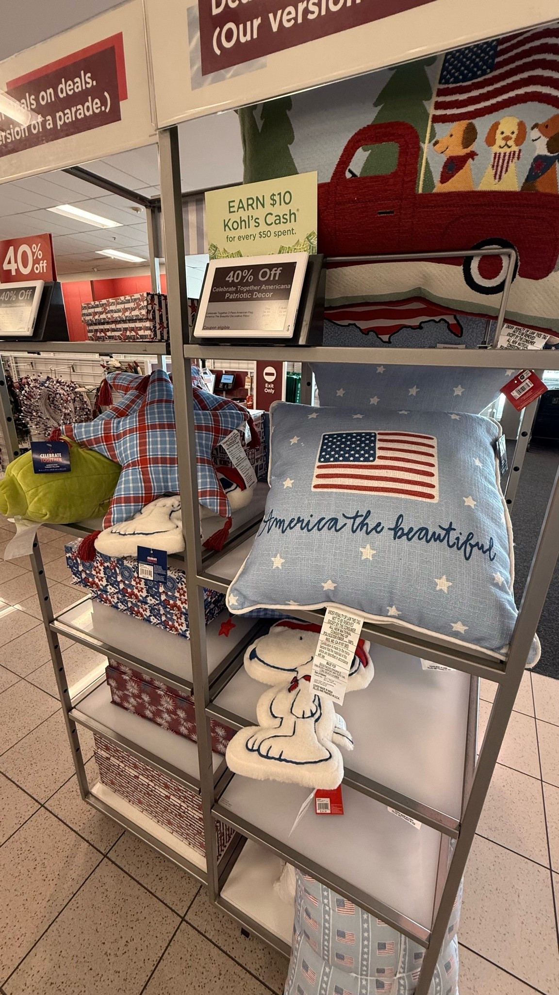 @Kohl's Patriotic Home Decor – 40% Off!

Kohl’s patriotic section is giving ALL the 4th of July vibes and it’s 40% off right now 🇺🇸✨ That “America the Beautiful” pillow with the flag embroidery and star detailing? Absolutely going on my couch. Plus there’s a Snoopy sherpa pillow that is too cute to leave behind. Whether you’re hosting a backyard BBQ or just want to add some festive touches to your space, this is your sign to grab it before it’s gone.

#kohlsfinds #kohlshome #patrioticdecor #4thofjuly #fourthofjuly #july4thdecor #americathebeautiful #throwpillow #homedecor #holidaydecor #redwhiteandblue #4thofjulydecor #festivehomedecor #kohlssale #snoopy #ltkhome #ltkfinds #ltksalealert #ltkseasonal #ltkunder50