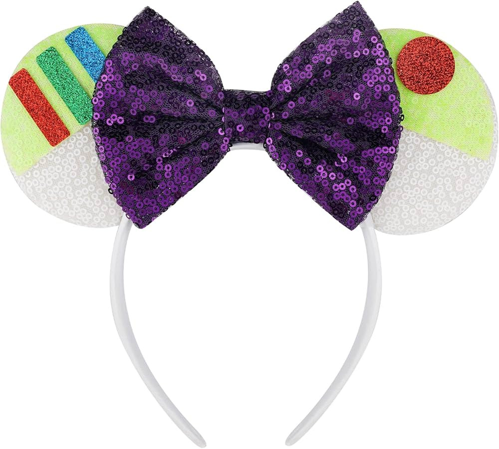 YUNISS Mouse Ears Headbands,Sequin Mouse Ears for Women Girls Princess Dress Accessories Decorati... | Amazon (US)