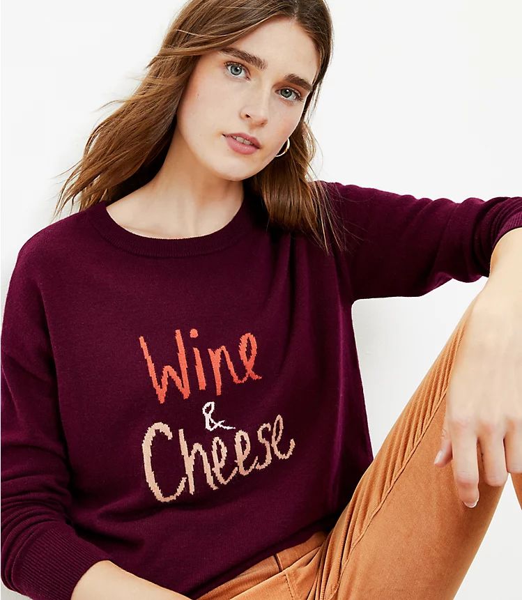 Wine & Cheese Sweater | LOFT