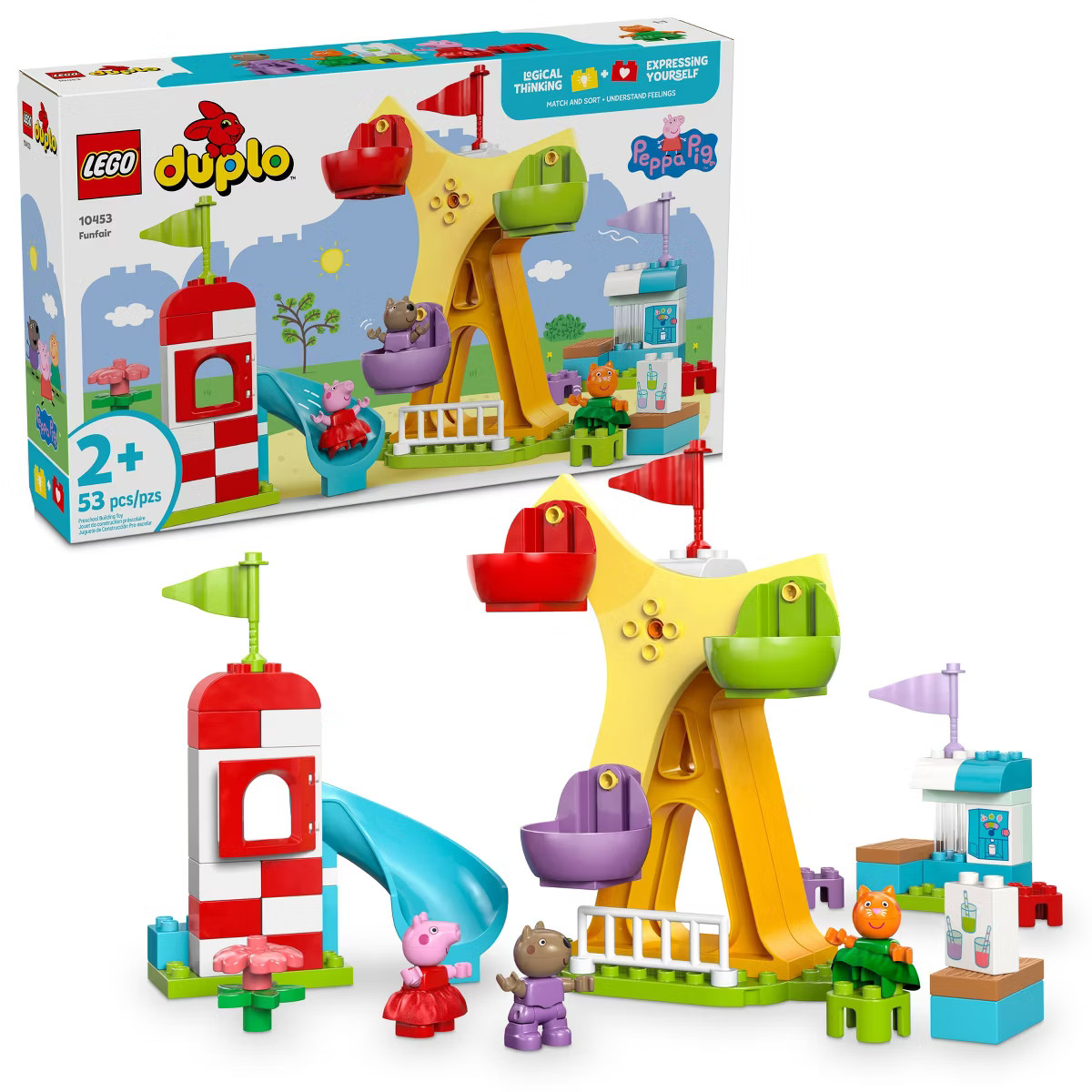LEGO DUPLO Peppa Pig Funfair Toddler Toy 10453 | Target