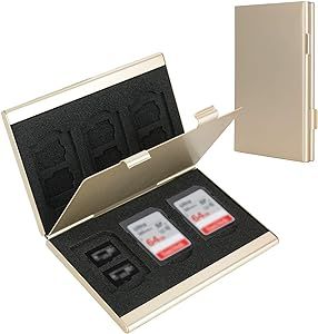 SD Card Holder, SD Card Case,LAVILI CF Memory Card Holder Case Aluminum Alloy Hard Shell, Double-... | Amazon (US)