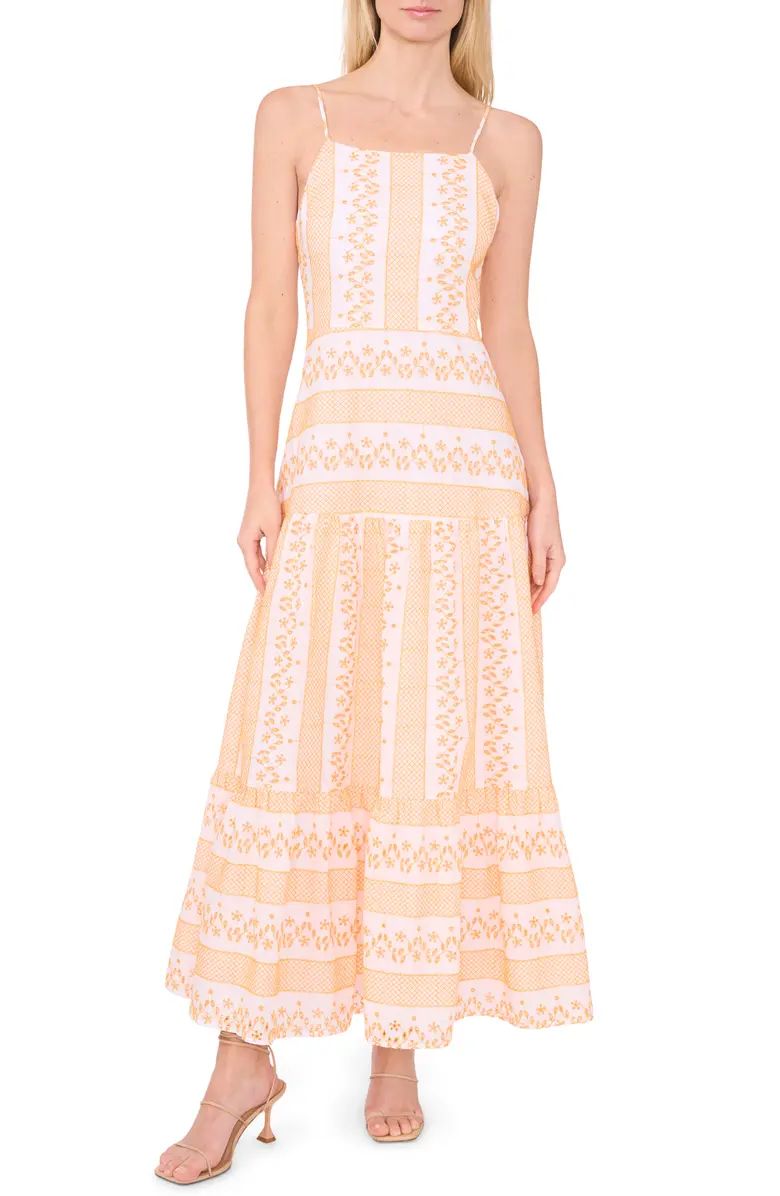 CeCe Eyelet & Embroidery Maxi Dress | Nordstrom | Nordstrom