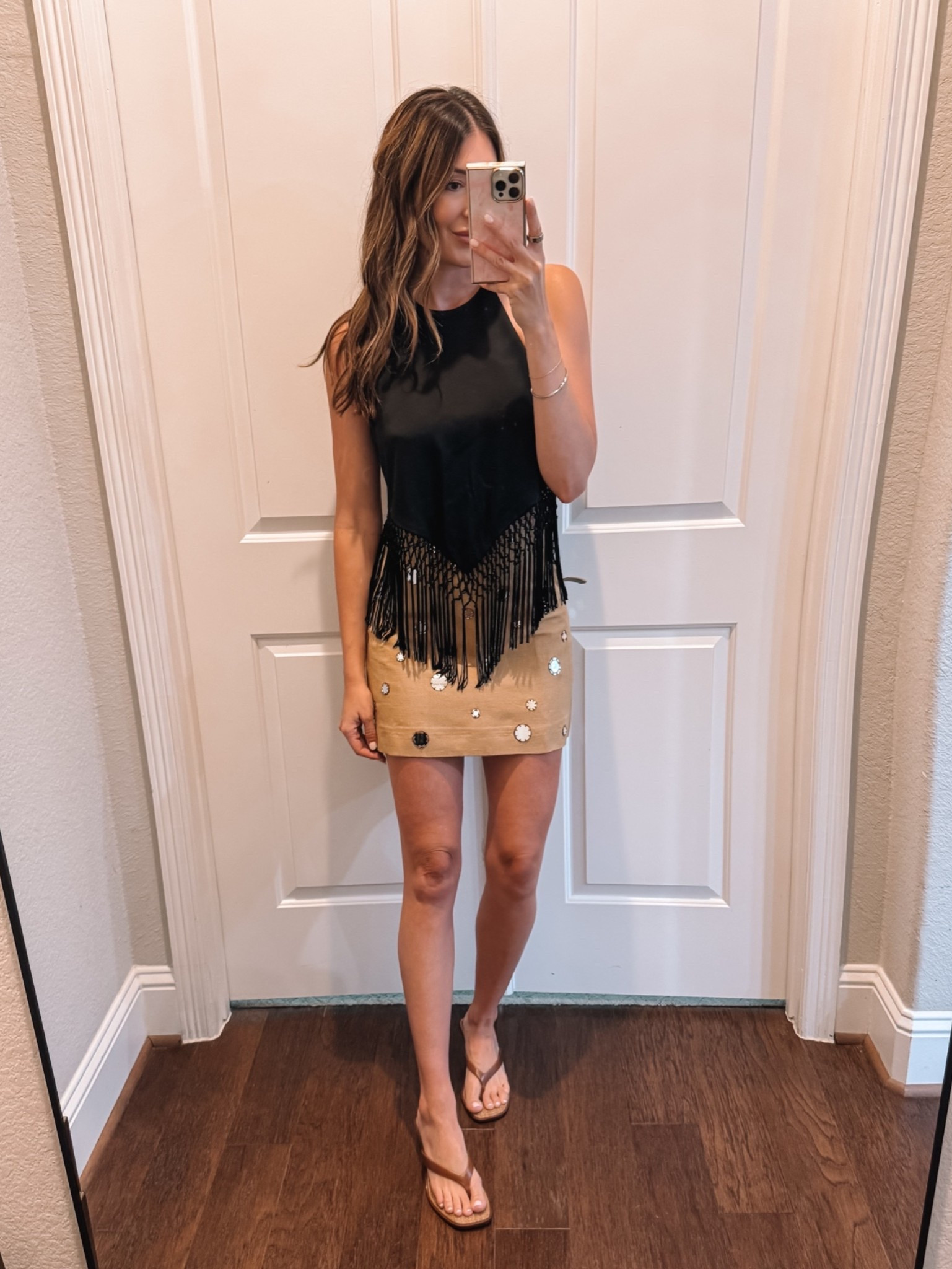 Medium in top, 4 in skirt