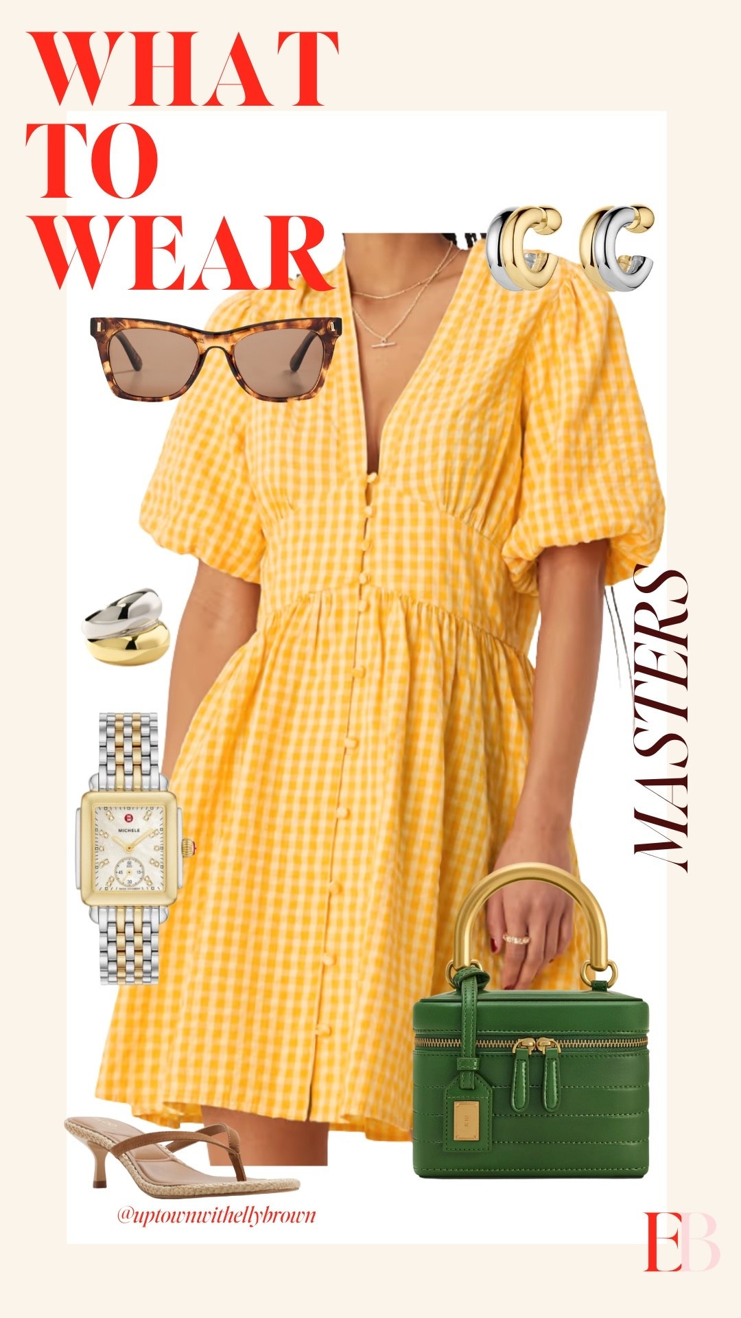 What to wear to the Masters! 
Jw pei // Michele watch // kitten heels // sundress // spring outfit 

#LTKSeasonal #LTKootd