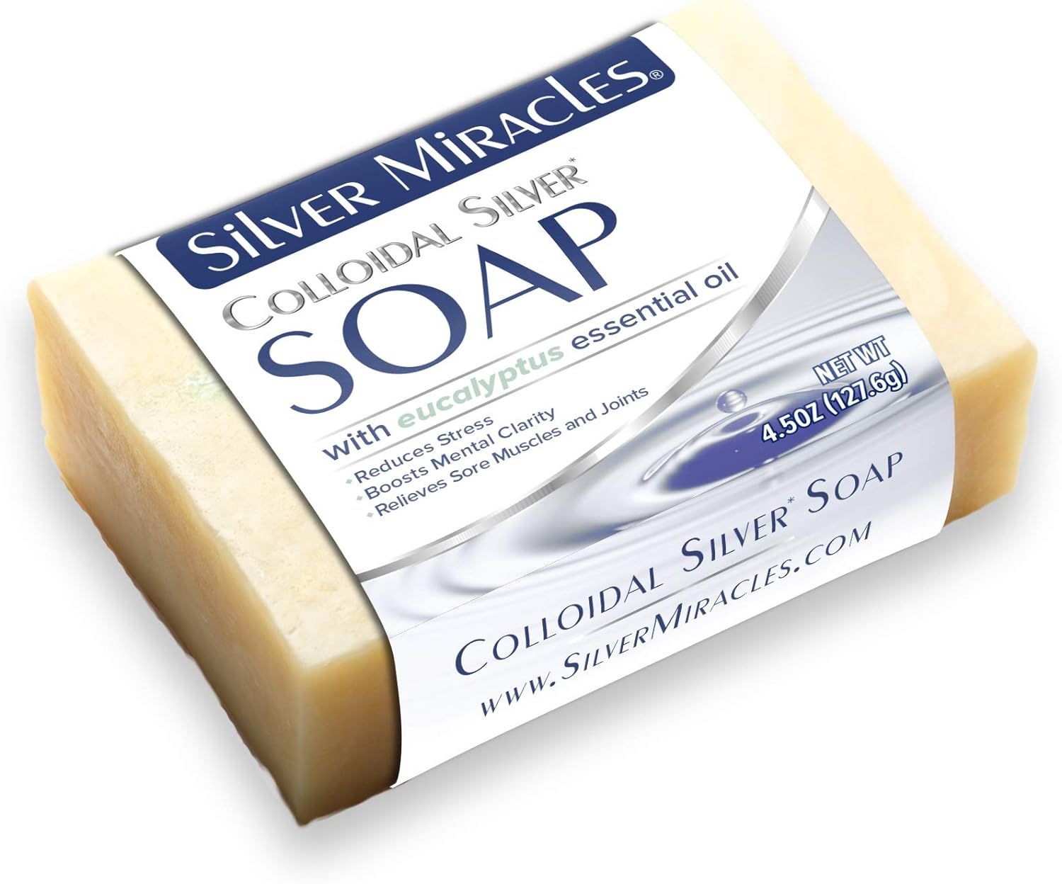 Silver Miracles Colloidal Silver Soap With Eucalyptus Essential Oil | Amazon (US)