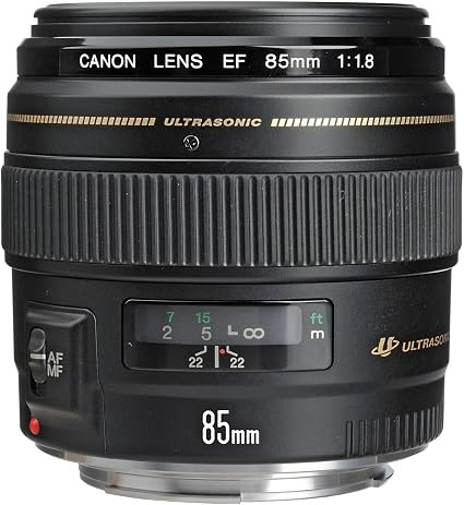 Canon EF 85mm f/1.8 USM Medium Telephoto Lens for Canon SLR Cameras - Fixed | Amazon (US)