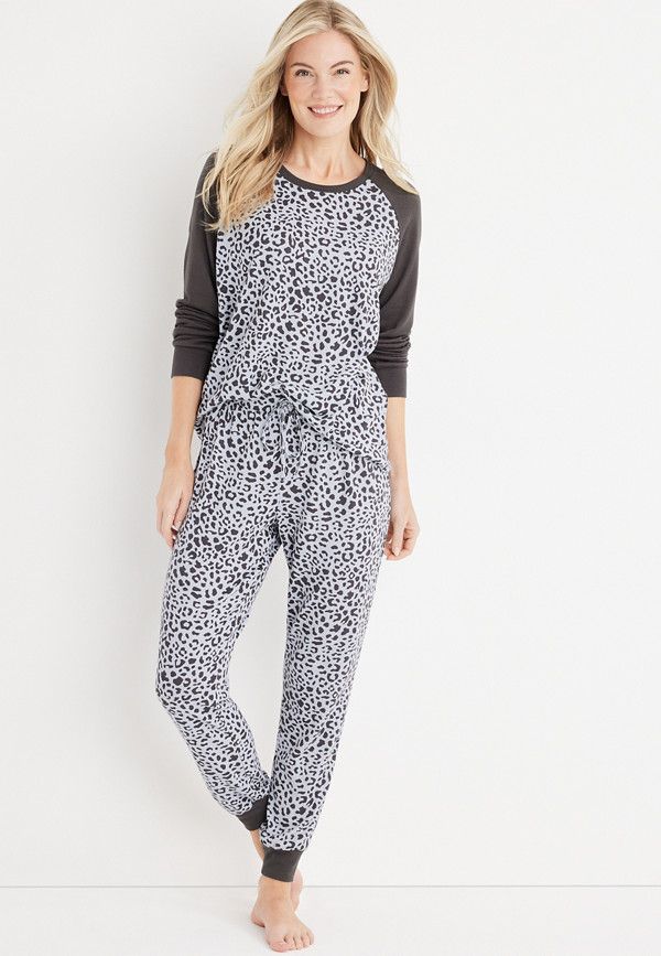 Cozy Long Sleeve and Jogger Pajama Set | Maurices