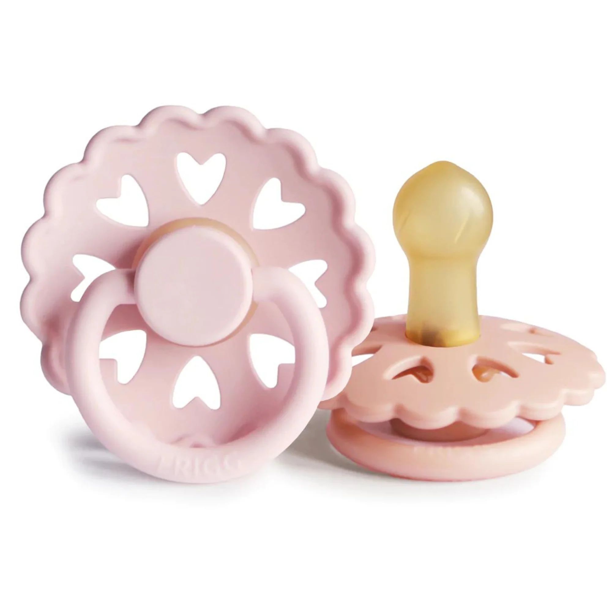 Andersen Fairytale Natural Rubber Pacifier 2-Pack, White Lilac/Pretty | SpearmintLOVE