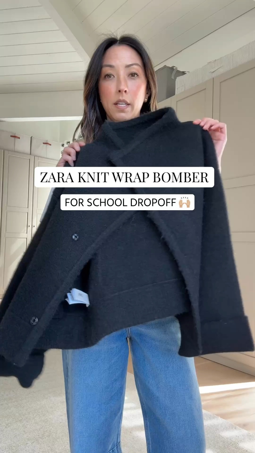 Spring Jackets: Zara Knit Wrap Bomber. I'm obsessed with this! Feels like a blanket. Love the interesting shape and the high collar. 

Zara jacket Small
Madewell tee xs
Citizens of Humanity Miro jeans 24 - size down, cut theme
Madewell socks - old
Onitsuka Tiger sneakers 4 mens - run a half size big
Mansur Gavriel tote
Polo Ralph Lauren hat
Quince earrings
Dorsey James necklace 15"


#LTKmomlife #LTKPetite #LTKgrwm