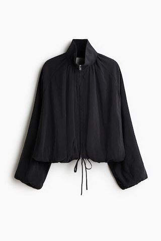 Oversized Drawstring-Detail Jacket | H&M (US + CA)