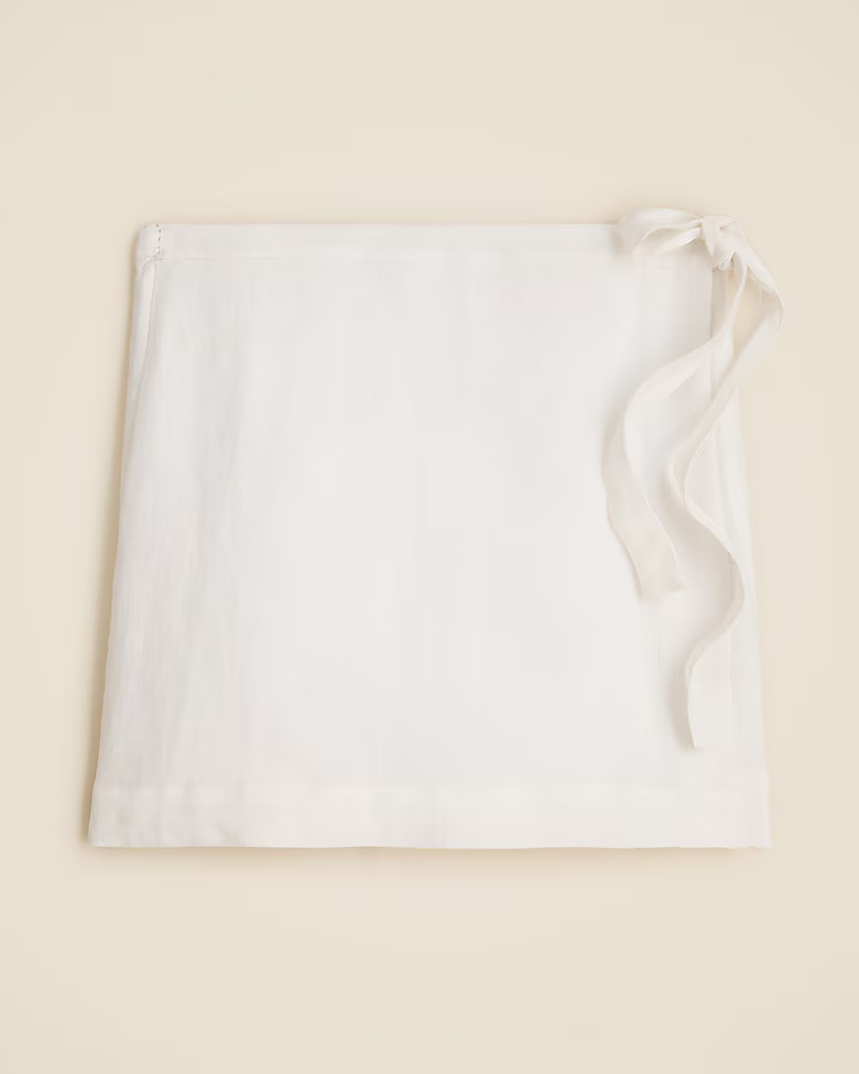 Wrap skirt in linen | J. Crew US