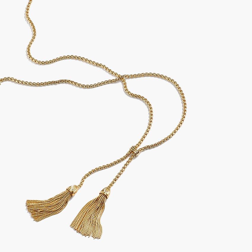 Tassel chain necklace | J.Crew US