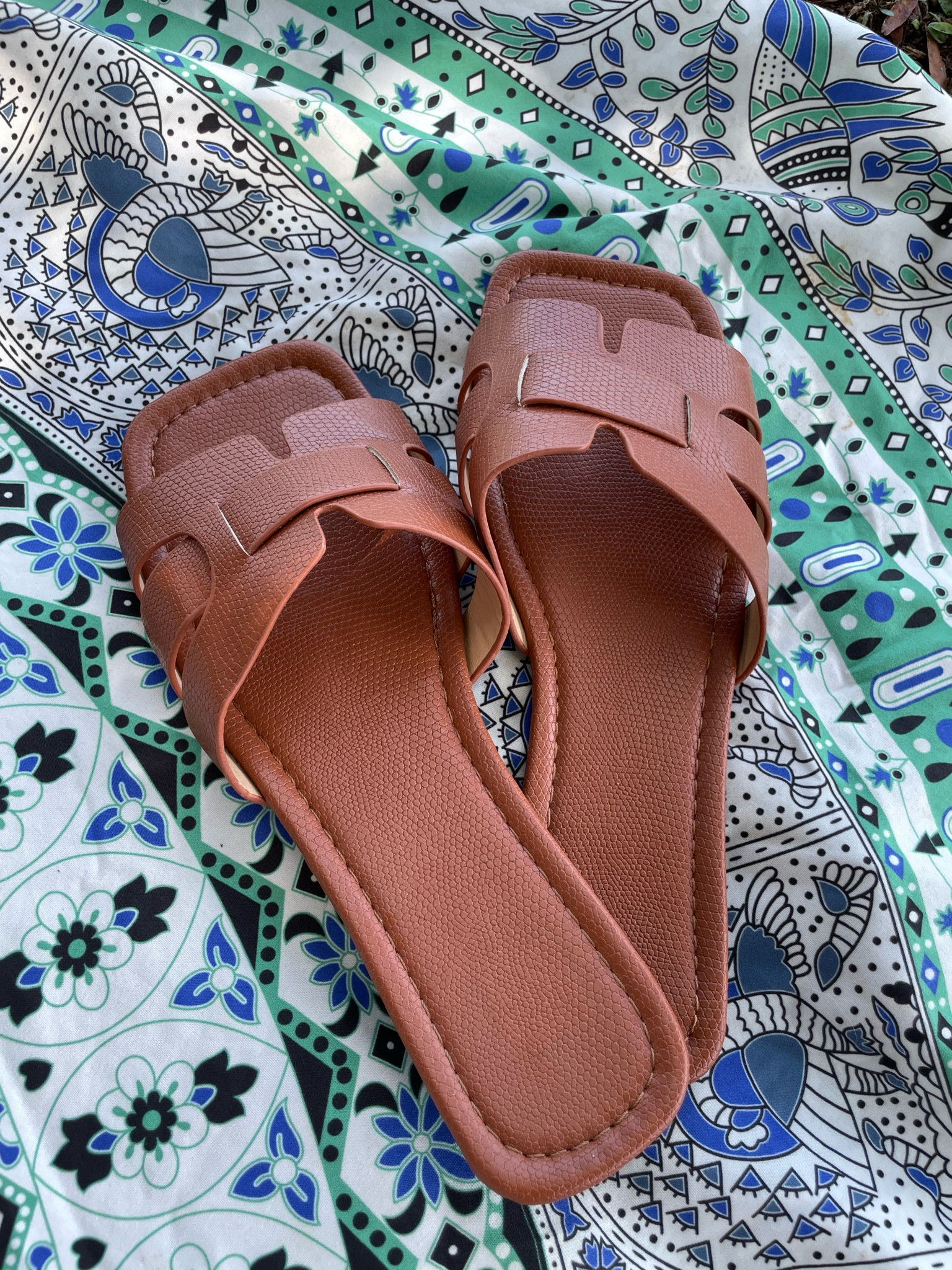 Women Snakeskin Embossed Cut Out Slide Sandals, Fashion Summer Flat Sandals

#LTKshoecrush #LTKfindsunder50 #LTKSeasonal