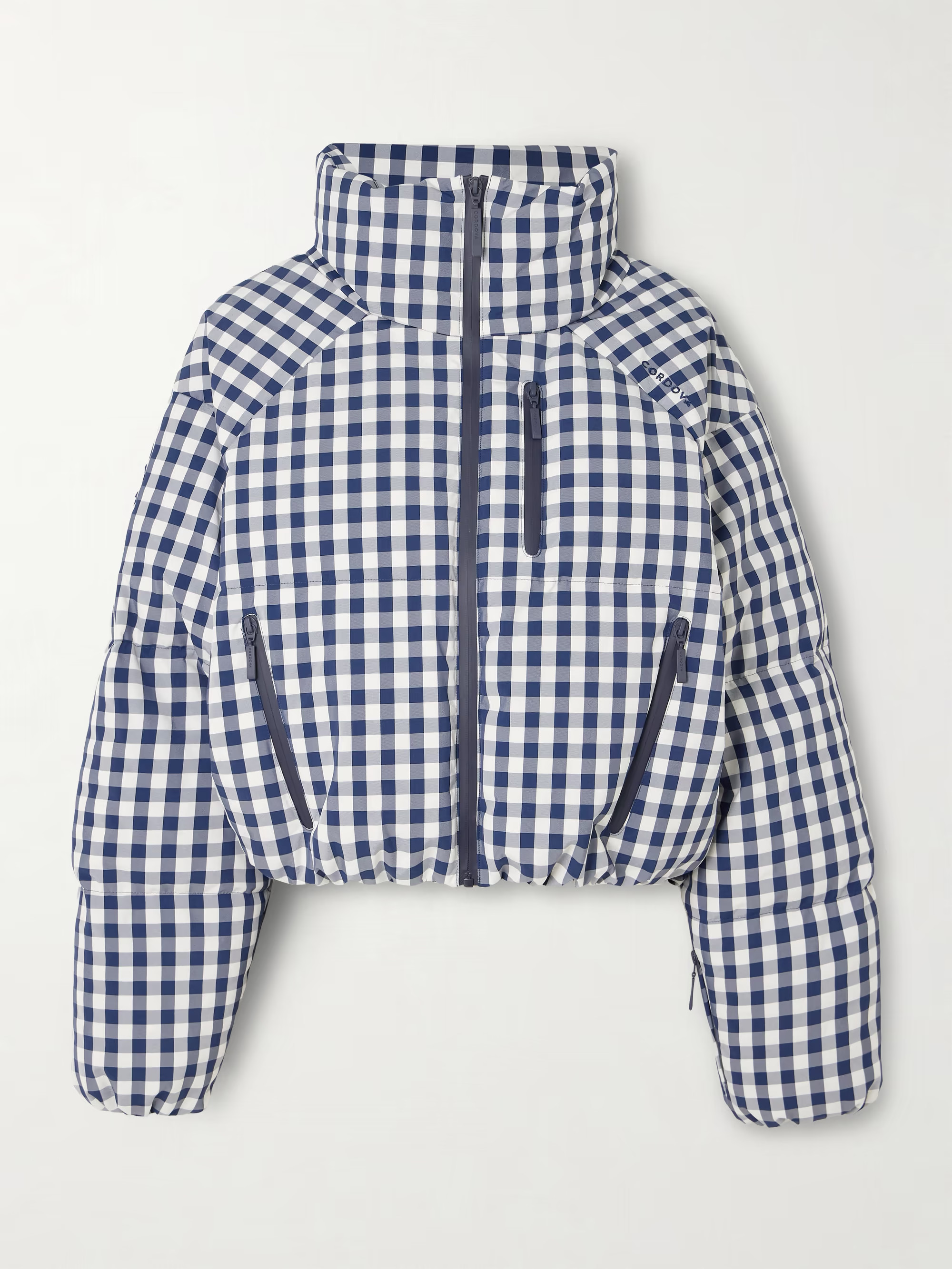 Cortina cropped gingham quilted down ski jacket | NET-A-PORTER (UK & EU)
