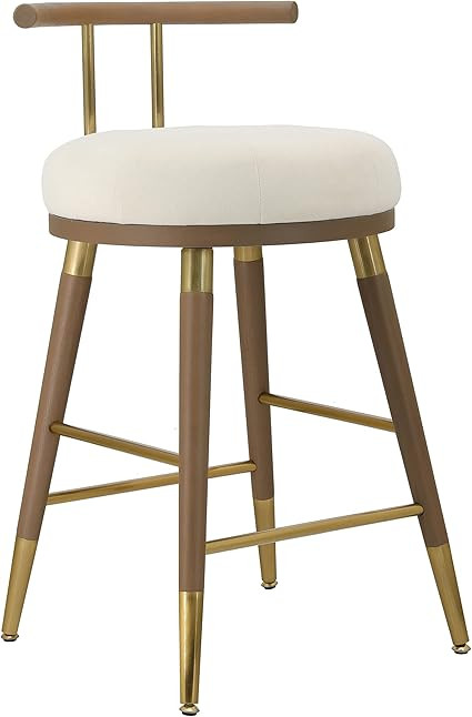 Tov Furniture Juniper Cream Velvet Counter Stool | Amazon (US)