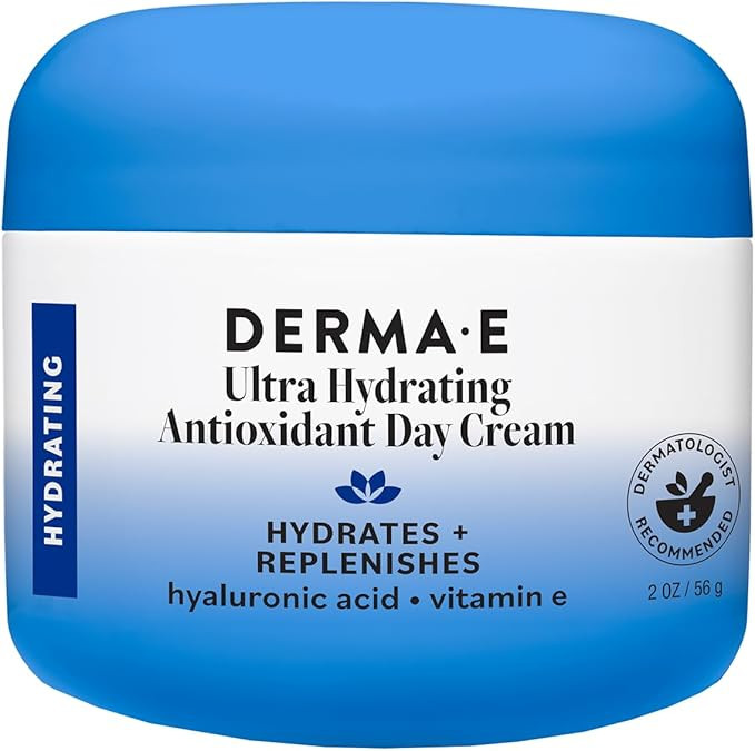 Derma E Ultra Hydrating Antioxidant Day Cream – Face Moisturizer with Hyaluronic Acid, Squalane... | Amazon (US)