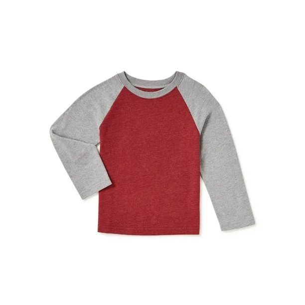Garanimals Baby and Toddler Boys Long Sleeve Solid T-Shirt, Sizes 12M-5T - Walmart.com | Walmart (US)