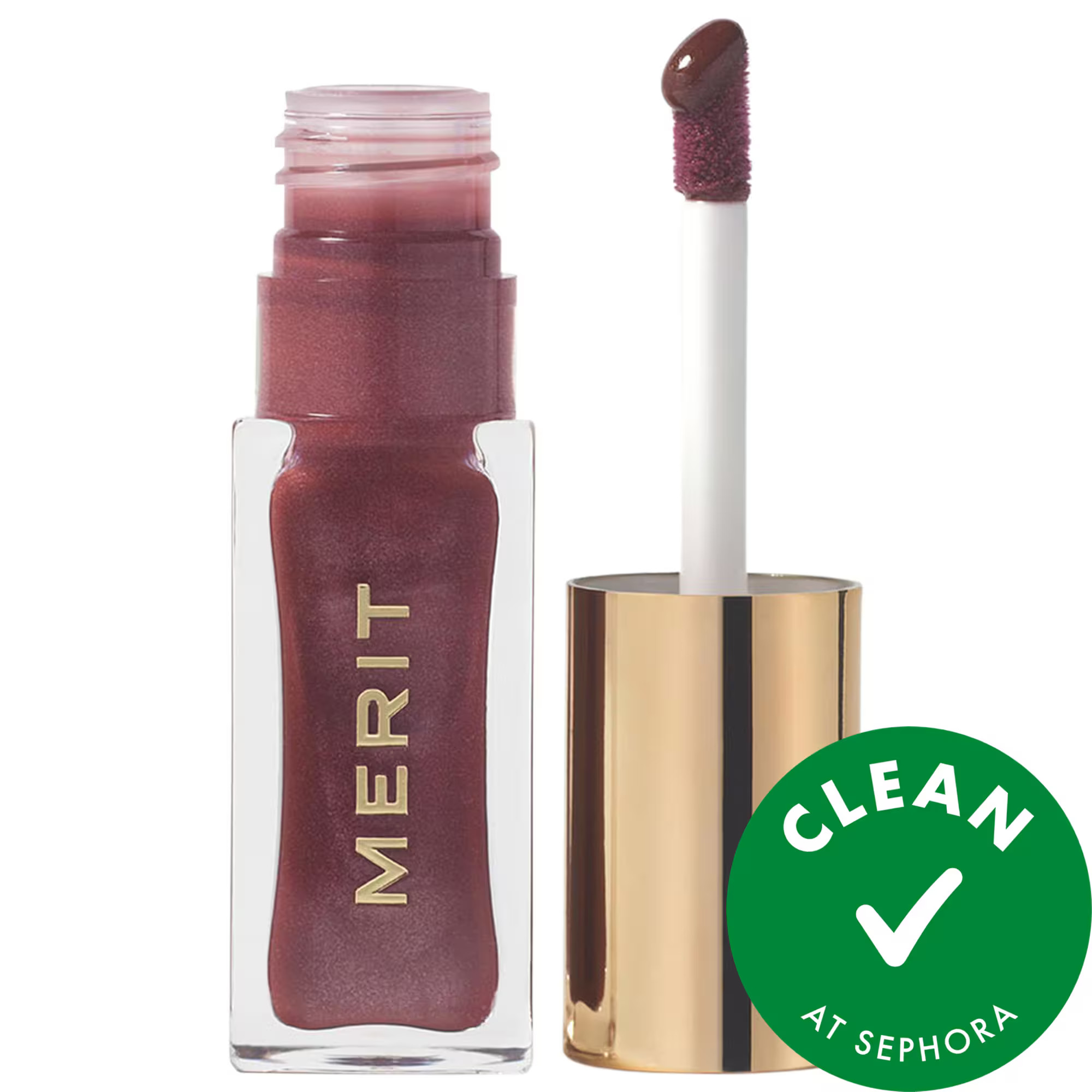 MERIT Shade Slick Sheen High Shine Tinted Lip Oil Tabby 0.23 oz / 7 ml | Sephora (CA)