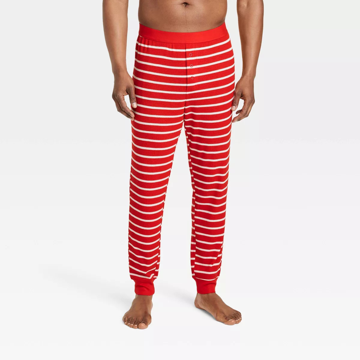 Men's Striped Matching Family Thermal Pajama Pants - Wondershop™ Red | Target
