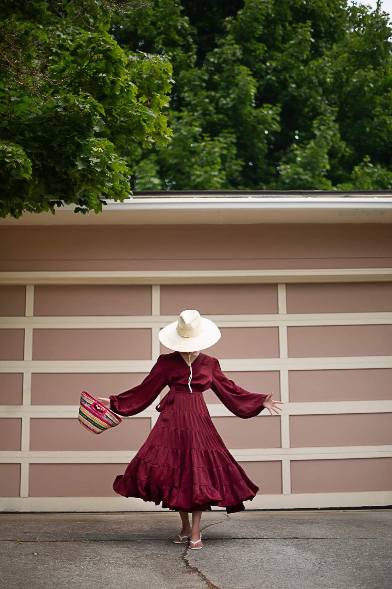 Gibson Latimer Satin Wrap Tiered curated on LTK