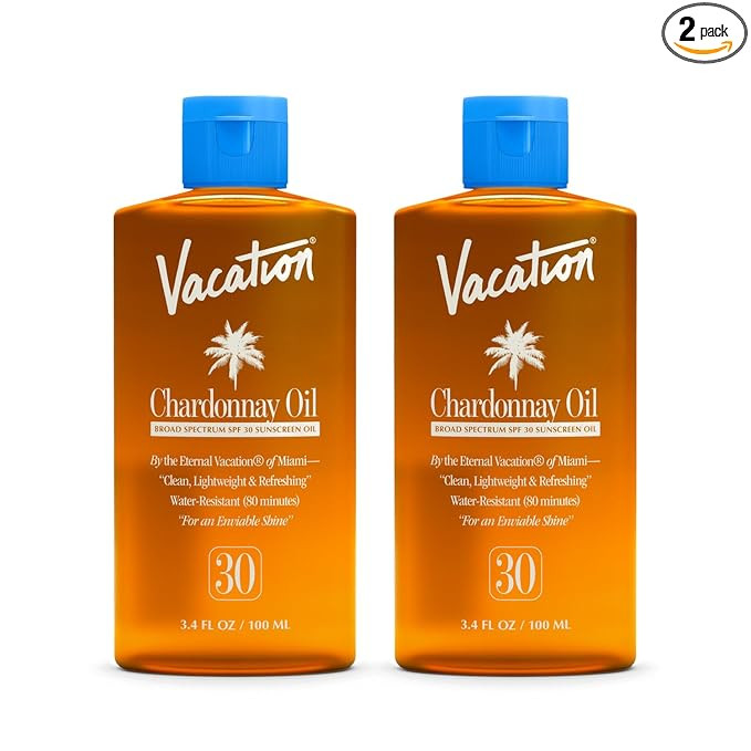 Vacation Chardonnay Oil SPF 30 Duo, Hydrating & Nourishing, Lightweight, Transparent on All Skin ... | Amazon (US)