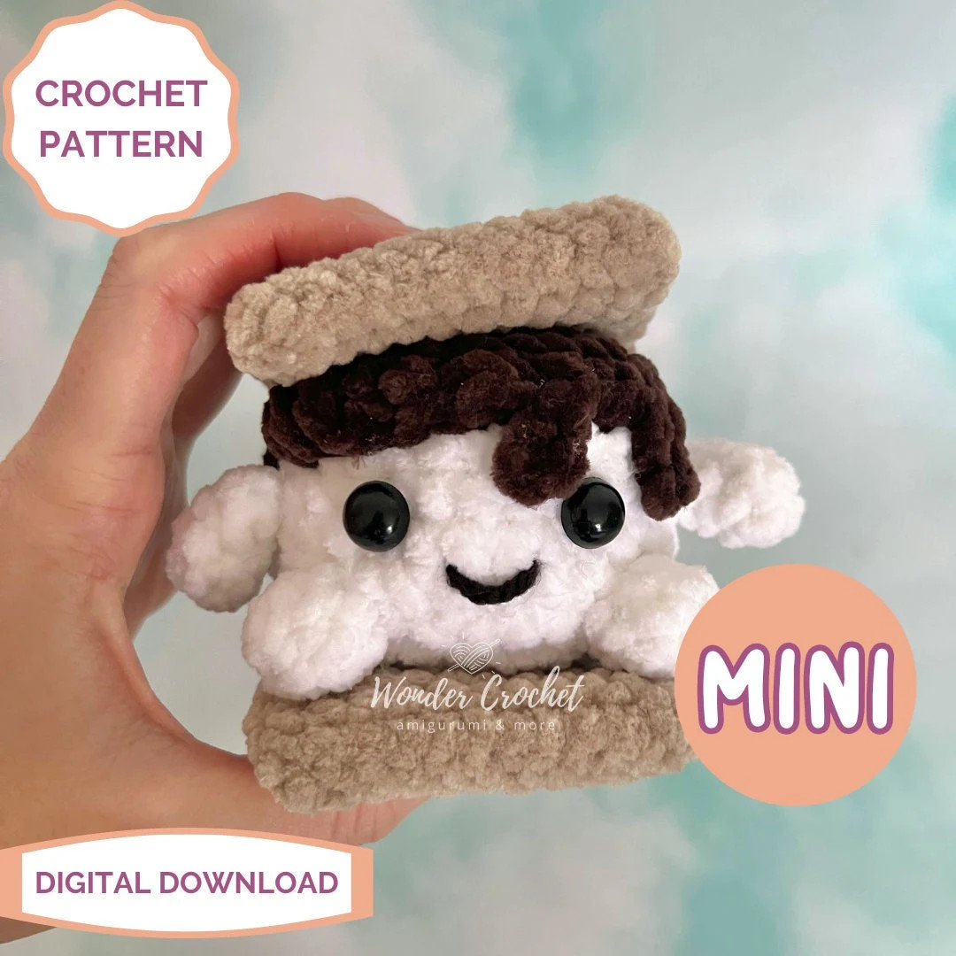 MINI S'mores Plush Crochet PATTERN - Amigurumi - Etsy | Etsy (US)