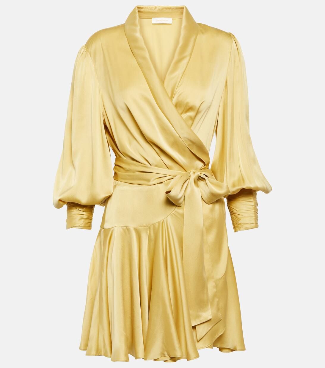 Silk satin wrap dress | Mytheresa (US/CA)