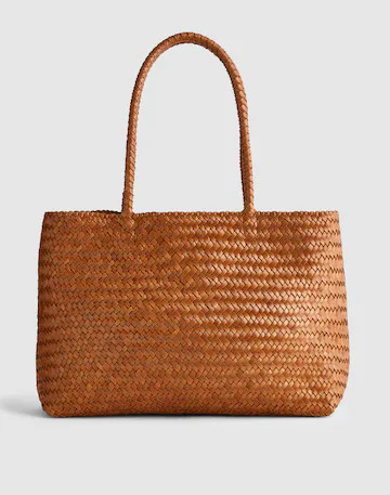 The Handwoven Leather Tote | Madewell