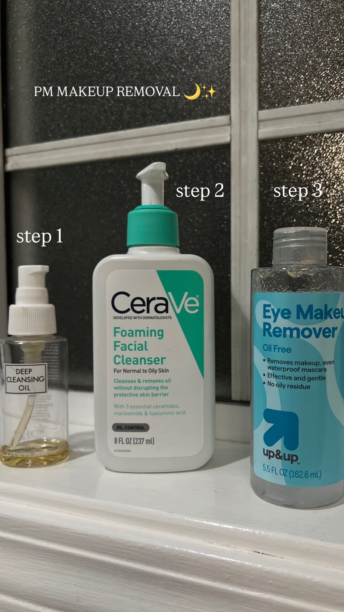 Night time make up removal line up 🫧🧼🌙✨

#LTKBeauty #LTKselfcare