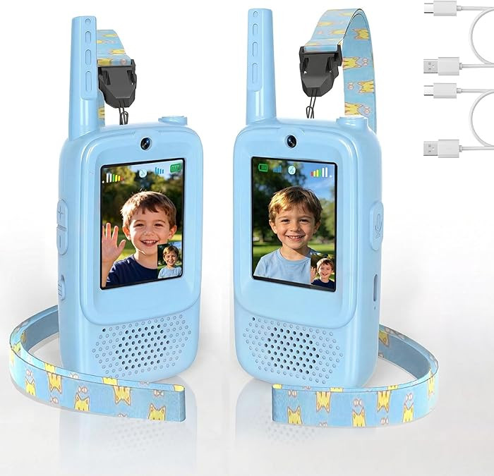 ZealSound Video Walkie Talkies for Kids, 2 Pack HD Video Intercom, 200\u2013300m Long Range, 3 Vo... | Amazon (UK)