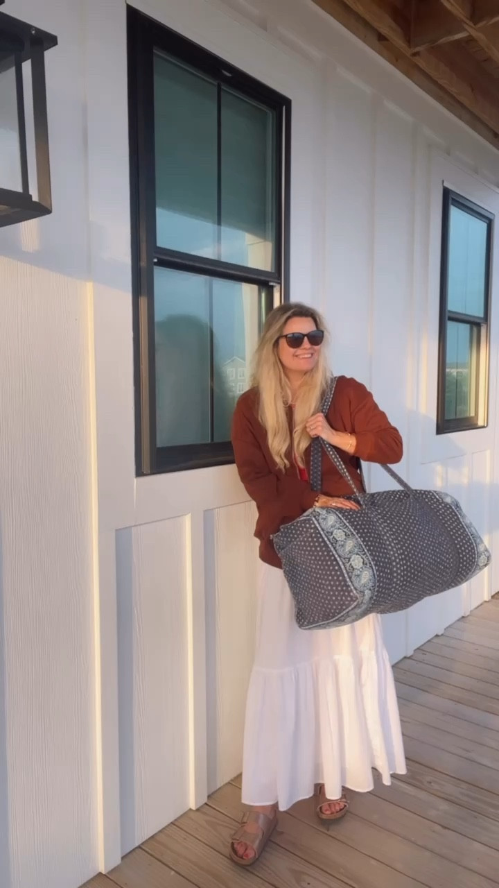 25% off Vera Bradley this weekend. We’ve been through so much overpacking together, and it’s the bag that doesn’t quit ❤️ I’ve tried to use other bags for my weekend trips, but I always come back to this one. I was so excited to get this bag when I was in college, and we are still BFFs. 

What I Share - Mom style, casual style , fall outfit, travel outfit, work wear, fall capsule,mom outfit, neutral fashion, casual style, vacation outfit, dress, trench coat, rainy day style,White jeans, wide leg jeans, baggy jeans, summer dress, jean skirt, French style, wedding guest dress, date night outfit, mesh shoes, summer dresses, summer shorts, black dress, Amazon dress, Amazon finds, matching sets, sneakers, linen dress, linen outfits, vacation dress, vacation dresses, target hauls 

#LTKSaleAlert #LTKItBag #LTKTravel