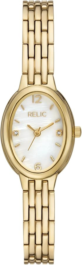 RELIC Women's Beatrice Three-Hand Gold-Tone Alloy Watch | Amazon (US)