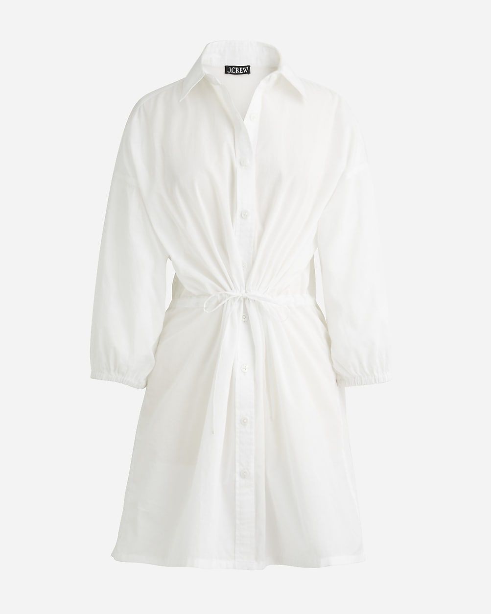 Cinched shirtdress in sheer cotton voile | J.Crew US