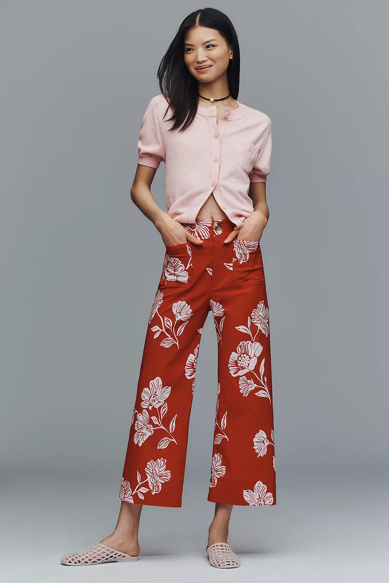 The Colette Magic Fabric Crop Wide-Leg Pants by Maeve | Anthropologie (US)