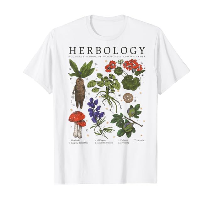 Harry Potter Herbology Plants T-Shirt | Amazon (US)