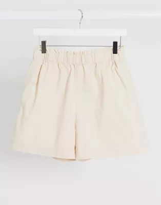 JDY – Shorts mit Paperbag-Bund in Beige | ASOS | ASOS (Global)