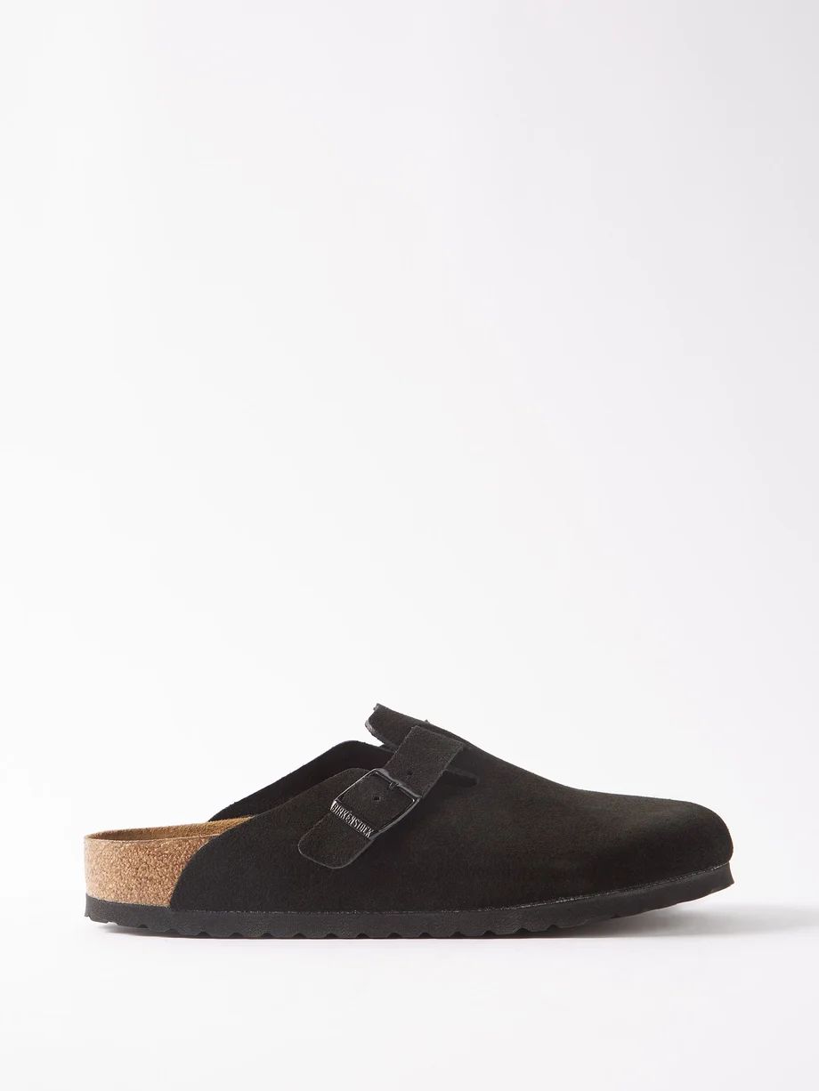 Boston buckled suede backless loafers | Birkenstock | Matches (UK)