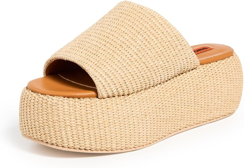 SIMONMILLER Women's F285 Raffia Cloudy Platforms | Amazon (US)