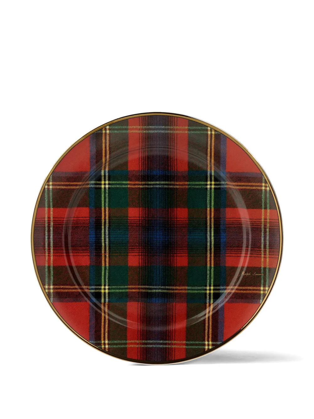 Ralph Lauren Home Alexander tartan-patterned charger plate (31.8cm) - Red | Farfetch Global