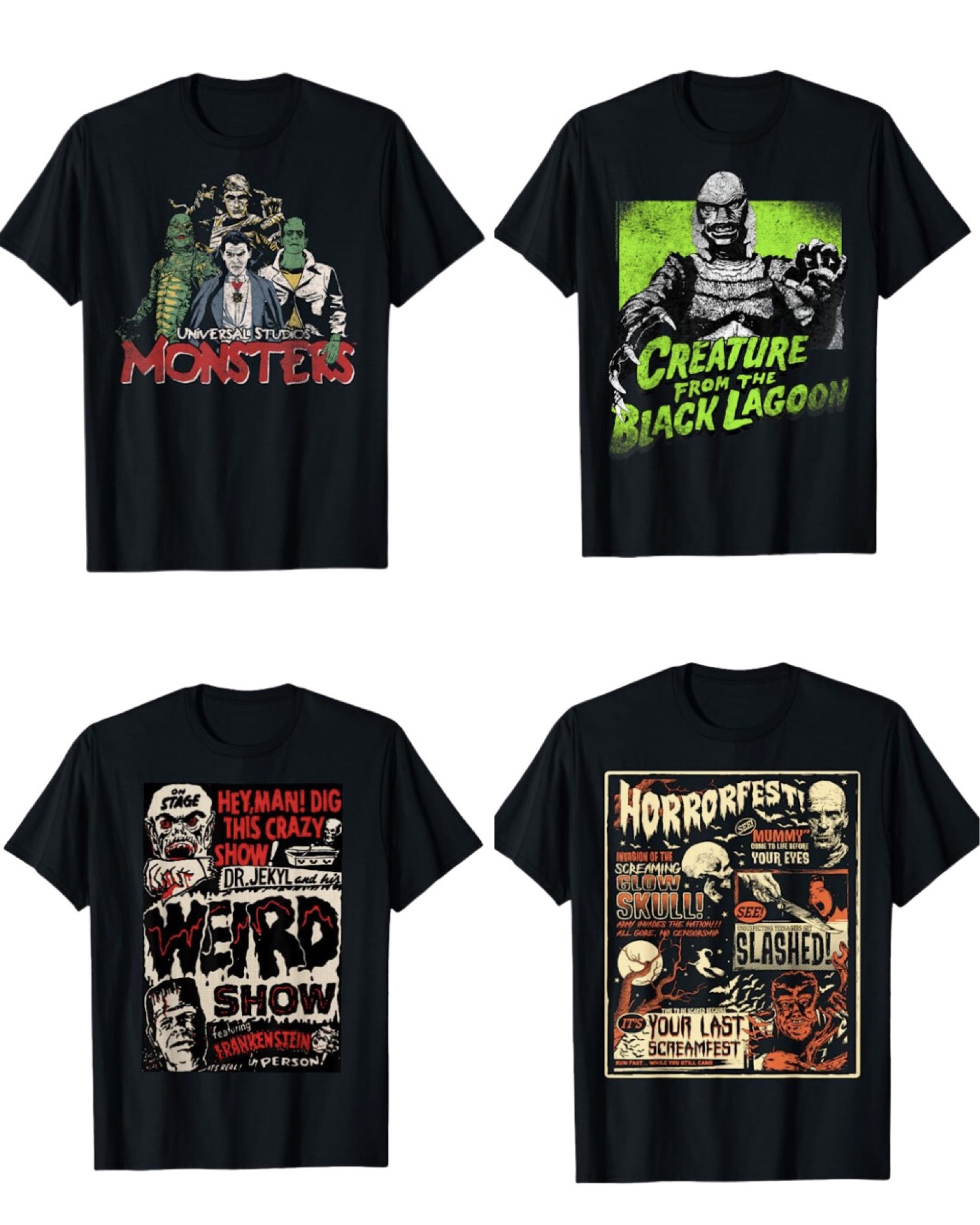 Fun new shirts to wear for Halloween Horror Nights at Universal Studios! #monsters #scarymovies #horrornights #halloween #halloweenshirts #halloweenhorrornights #horrornightsshirts #universalstudios #universalstudiosoutfit