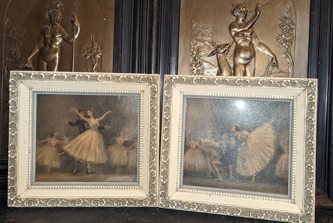 Pair, Vintage, French Country, Arabesque, Framed, Sophia, Signed, 1950s, Adagio,Ballet Prints, | Etsy (US)