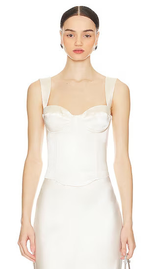 Runaway The Label Oura Bustier in Ivory. - size L | Revolve Clothing (Global)