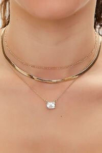 Faux Gem Pendant Layered Necklace | Forever 21 | Forever 21 (US)