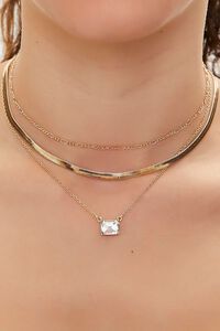 Faux Gem Pendant Layered Necklace | Forever 21 | Forever 21 (US)