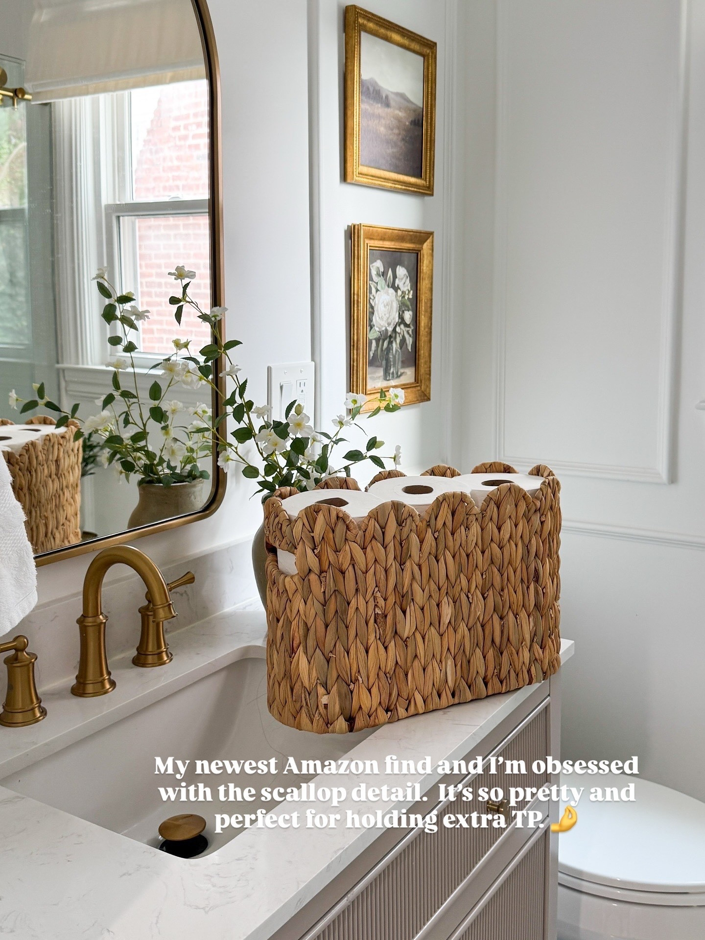 My latest Amazon find and I’m obsessed. The scallop detail is so pretty and it’s the perfect size for holding extra toilet paper, towels, or even magazines.  🧺

#AmazonBathroomFinds #NeutralDecor #StorageSolutions

#LTKFindsUnder50 #LTKHome #LTKSaleAlert