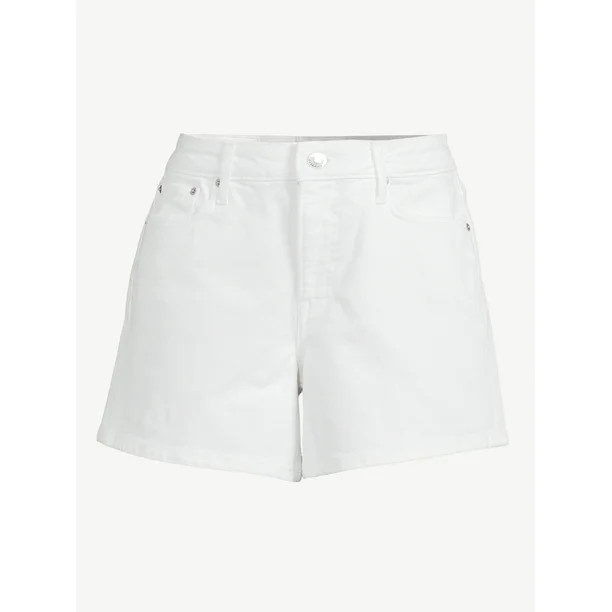 Free Assembly Women's Midi Shorts with Finished Hem | Walmart (US)
