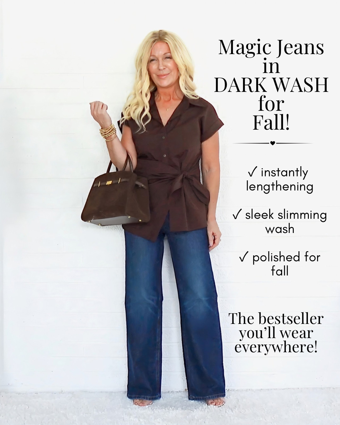 I’m 52—and these are the jeans I’m buying for fall. 🍂👖

Because the right jeans can make you look instantly taller, slimmer, and more polished.

Even when you’re only 5'0" like me!

These are not cheap, budget jeans.

They offer quality construction, flattering proportions, and fits designed to enhance your figure.

My “Magic Jeans” were my #1 bestseller all August—and the dark wash has arrived just in time for fall. 🙌

If your denim needs an update, shop early.

The most popular sizes always disappear first!

Comment JEANS! 🛍️

Valarie 👙

#fallfashion2026 #falljeans #fashionover50 #womenover50 #petitefashion
 

 #LTKSeasonal #LTKOver40 #LTKPetite
