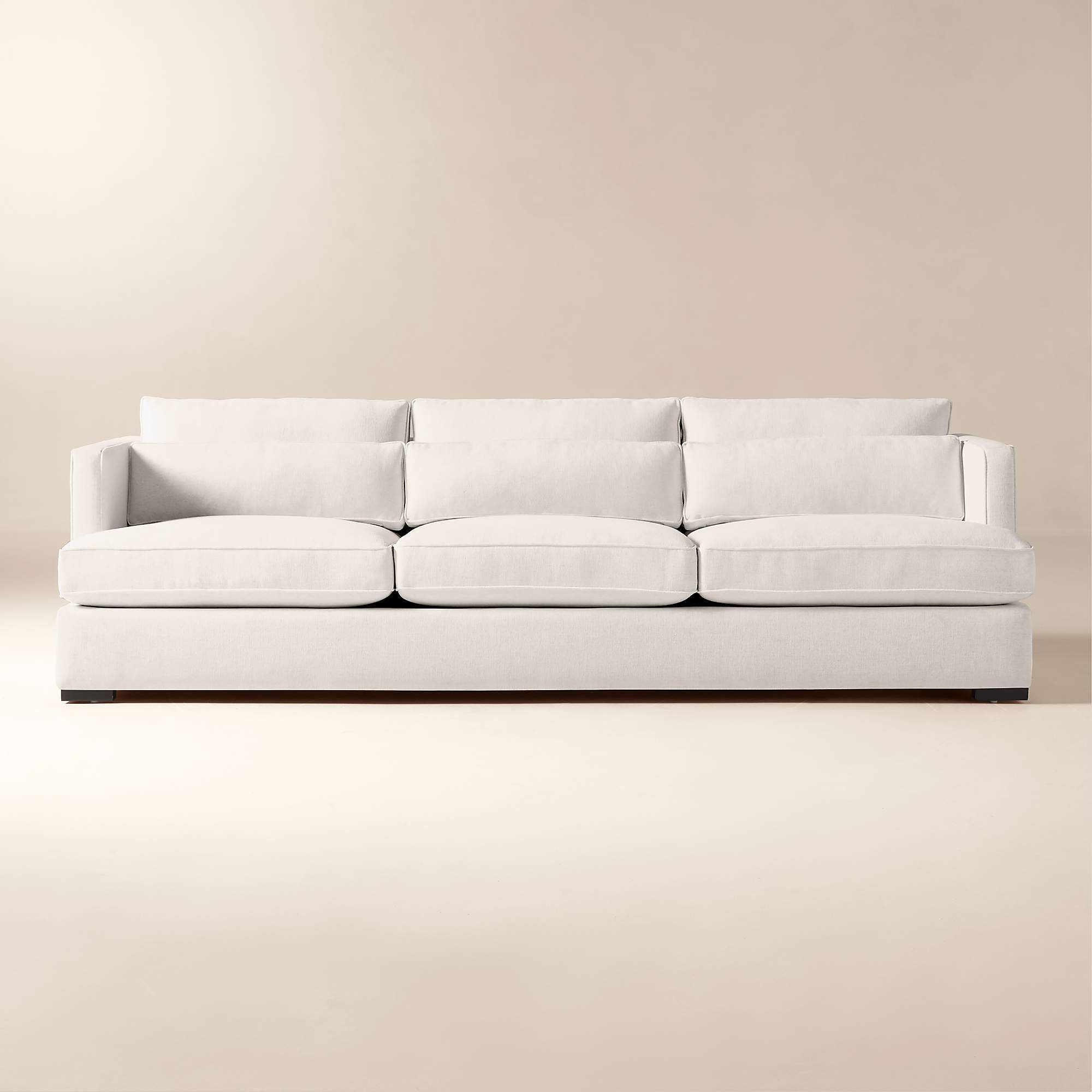 Eastman 105" White Performance Fabric Sofa | CB2 | CB2