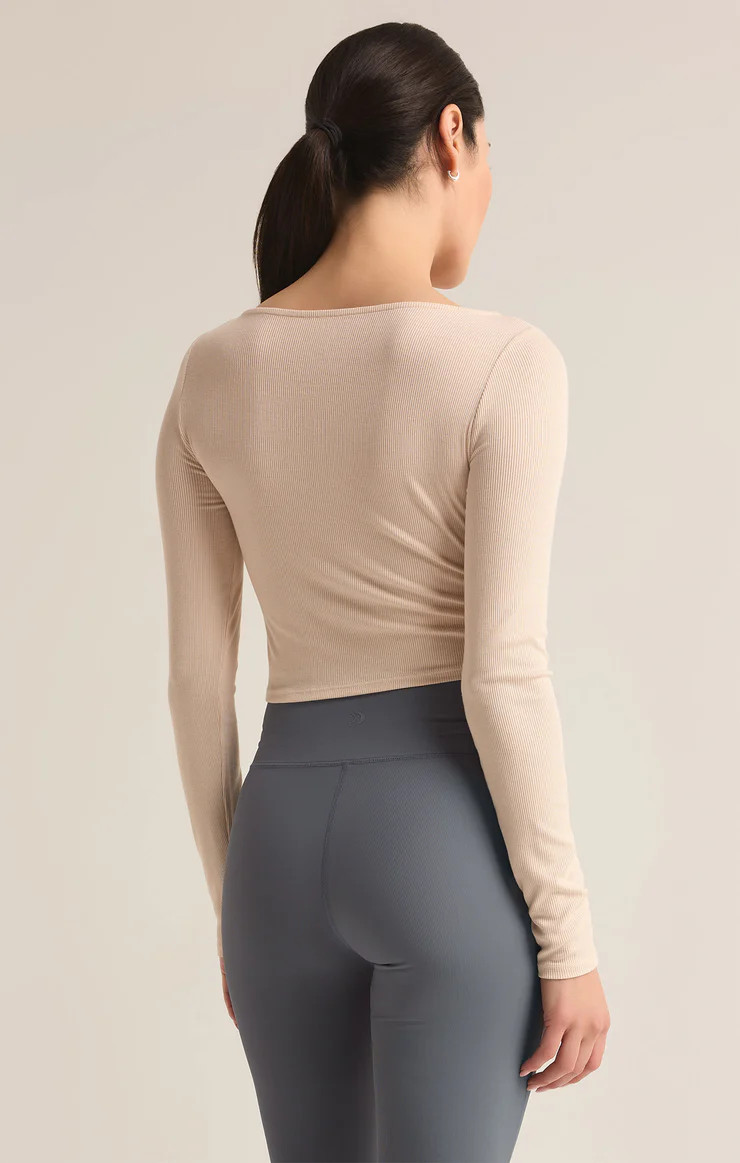 Sierra Twist Rib Cropped Long Sleeve Top | Z Supply