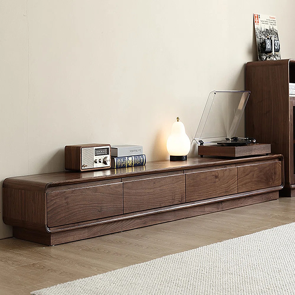 Modern minimalist floor-standing TV stand | Wayfair North America